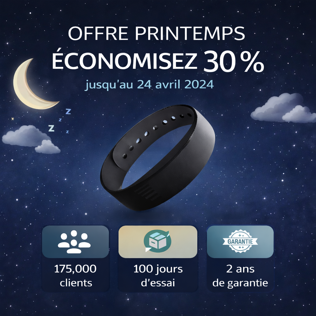 Bracelet réveil -L'alarme vibrante pour les gros dormeurs et les matins silencieux.