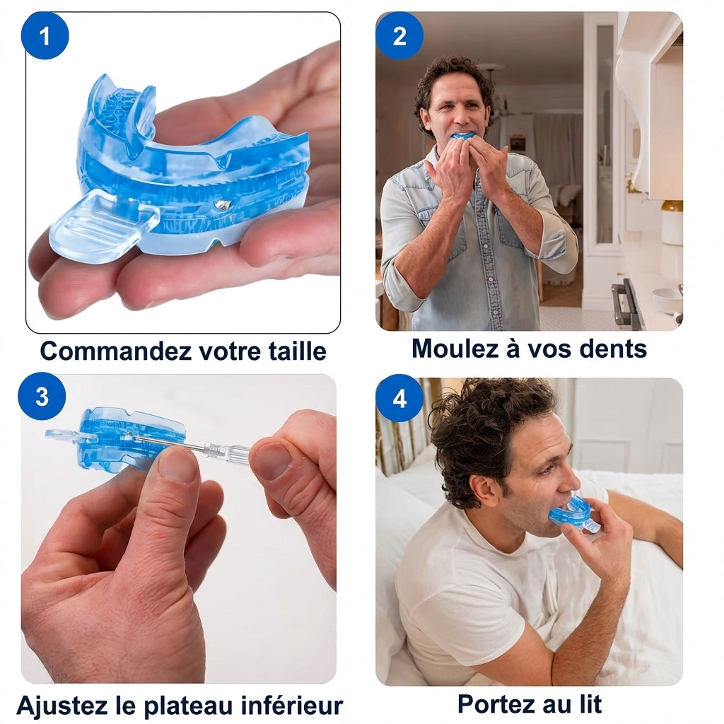 Dentier buccal anti-ronflement silencieux