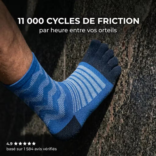 Chaussette à orteils séparés — Laine mérinos haute résistance