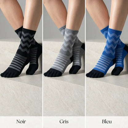 Chaussette à orteils séparés — Laine mérinos haute résistance